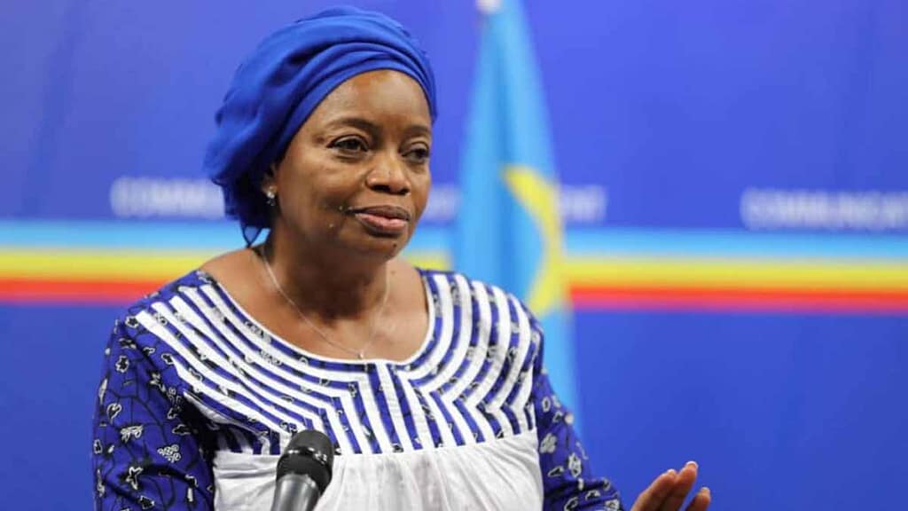 Famous Women in East Africa Who Inspire Generations Eve Bazaiba, Deputy Prime Minister of DRC, discussing environmental policy.