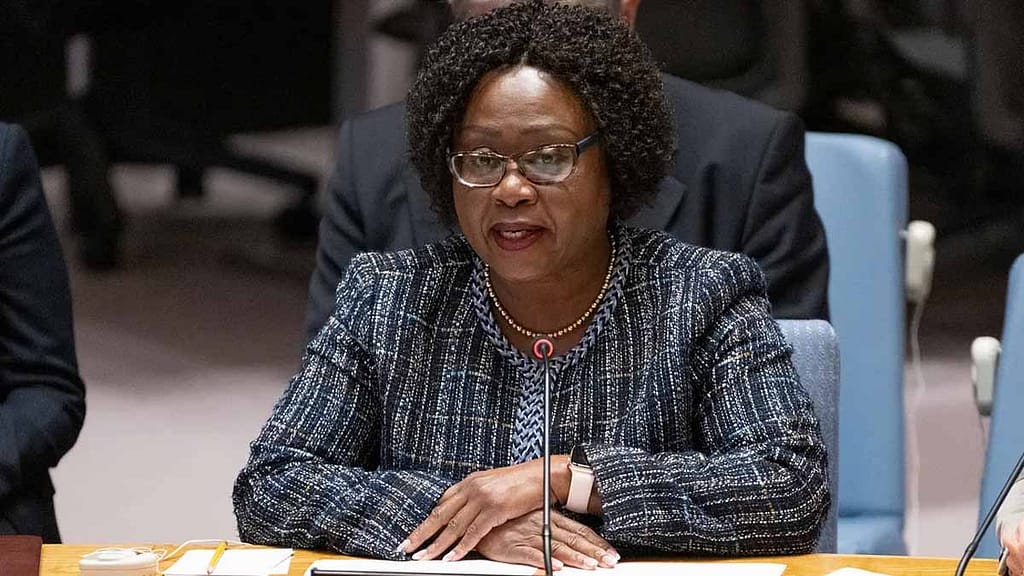 Top West African Women Leaders Who Are Shaping the Future Martha Pobee addressing the UN Security Council on African peace and diplomacy