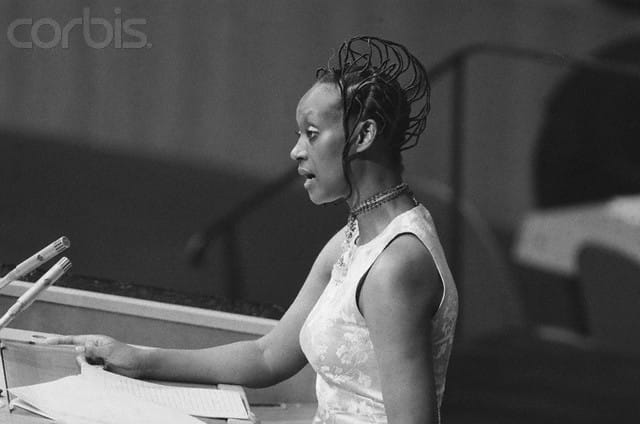 12 Most Inspiring Ugandan Women You Should Know Princess Elizabeth of Tooro addressing the United Nations General Assembly 1974