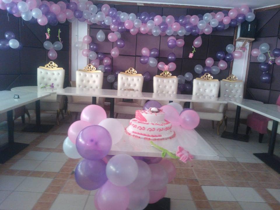 Biryani house - Best Restaurant in kampala, uganda A birthday reception set up at Biryani house